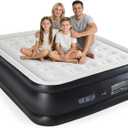 NEWBULIG Queen Air Mattress 16 Inch with Built-in High Capacity Pump, Inflatable Air Bed for Home, Camping & Guest, Portable Blow Up Mattress 660 lbs Weight Capacity, Double Height