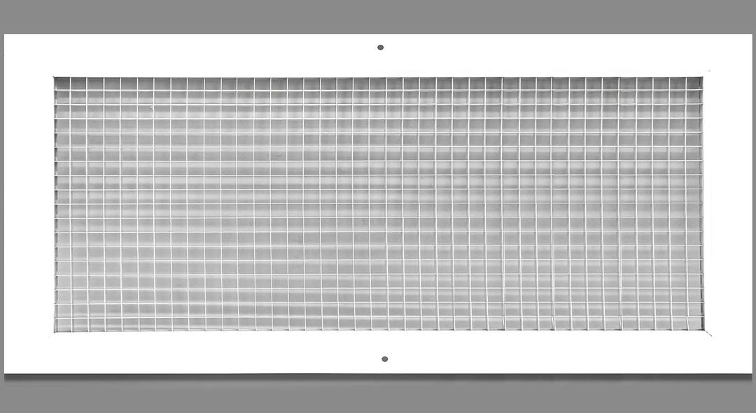 HVAC Premium 18'' x 36'' or 36'' x 18'' Cube Core Eggcrate Return Air Grille - Aluminum Rust Proof - HVAC Vent Duct Cover - White [Outer Dimensions: 19.75 x 37.75]