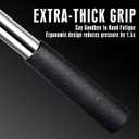 Premium Press-Lock Golf Ball Retriever 9Ft / 12Ft / 14.5Ft / 16.3Ft with Reinforced Stainless Steel Shaft & Non-Slip Rubber Grip, Golf Ball Retriever Telescopic for Water