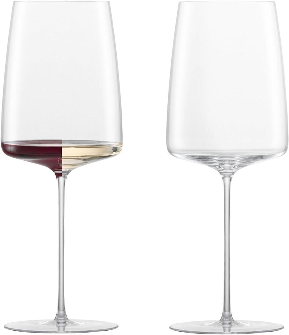 ZWIESEL GLAS Simplify Bordeaux  Glass (Set of 2), Hand-Blown Glasses for White and Red , High-Quality Tritan Crystal Glasses (19 Ounce) ZWIESEL GLAS Simplify Bordeaux  Glass (Set of 2), Hand-Blown Glasses for White and Red , High-Quality Tritan Crystal Glasses (19 Ounce)