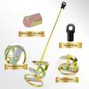 Paint Mixer for Drill, Paint Stirrer for Drill, Zinc Plated Steel, Rustproof and Easy to Clean, Fits Standard Drill, 1-5 Gallon Buckets, Mixes Paint, Mud, and Cement, Diamater 2.36" and 3.15", 2PCS