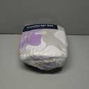 Luxudecor Floral Comforter Set Twin Size, 6 Pieces Bed in a Bag Purple Floral Comforter and Sheet Set, Soft Microfiber Purlple Complete Bedding Sets for All Seasons 68"86"