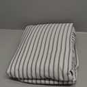 Queen 6 Piece Sheet Set - Comfy Breathable & Cooling - Soft Hotel Luxury Bedding Set with 8-16 Inch Deep Pockets - 1 Flat & 1 Fitted Sheet & 4 Pillowcases - Wrinkle Free & Easy Care - Grey Stripes 2