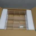 BEYGORM Acrylic Tea Bag Organizer for 270 Tea Packets, No Assembly Required Display Holder for Countertop, Vertical Tea Bag Caddy for Cabinet, Tea bar Accessories, Teabags Storage Containers (15 Compartments)