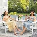 Outdoor Adirondack Chair Cushions Set of 2,Waterproof Rocking Chair Cushion with Ties Non-Slip,Black Thick Patio Chair Seat Cushion for Indoor Outdoor Furniture 47 in*19.68 in*3.9 in