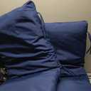 Indoor/Outdoor High Back Chair Cushion, 2 Piece, Navy, 42 Inches By 20 Inches