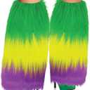 MARDI GRAS FURRY LEG COVERS, Standard
