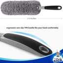 MR.SIGA Lint Free Microfiber Duster, Washable Duster for Household Cleaning Gray