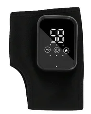 2PC Advanced Foot Triple Method Massager, Wireless Heated Foot & Ankle Wrap, 3Speed & 5Temperature, Portable Foot Massagers (Black)