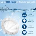 CAtArt 10 Inch Pool Light for Inground Pool,AC120V 6000K Cool White