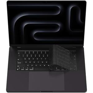 Soonjet Compatible with MacBook EU/UK Layout Keyboard Cover, Premium Ultra Thin Protector for 2025-2021 M4/M3/M2/M1 Pro/Max MacBook Pro 14/16, M4/M3/M2 MacBook Air 13/15