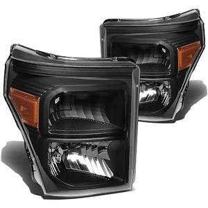 Headlights Assembly for 2011-2016 Ford F-250 F-350 F-450 F-550 Super Duty Headlamp Replacement Driver & Passenger(Bulbs included