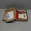 24 Pack Santa Claus Stick Craft kit Wooden Christmas Ornament Santa Arts and Craft Winter Ornaments for Xmas DIY Classroom Home Activities