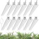 4FT Grow Lights for Indoor Plants,T8 5000K Full Spectrum Plant Light,540W(12 x 45W),LED Grow Light Strips with Timer, Aluminum Reflector,Linkable,Plant Growing Lamp Fixture for Greenhouse Indoor 12pcs