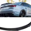 Real Carbon Fiber Rear Spoiler Compatible with 2017-2024 Audi A4 S4 B9, M4 Style Duckbill Trunk Exterior High Kick Tail Deck Lid Splitter Wing Lip