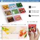 2 x Scented Wax Melts, Soy Wax Warmer Cubes, 8 Scent of Apple Cinnamon, Sea Salt, Cypress, Rosemary, Sandalwood, Bergamot, Freesia, Coffee, Gift Set for Valentine's Day, Birthday, 8x1.2oz