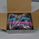 Fabbay 2 Pcs Adult Swimming Goggles with Nose Cover Diving Mask Elastic Strap Anti Fog Swim Snorkel Masks Wide View for Men Women Summer Diving Snorkeling Swimming (Pink, Blue)