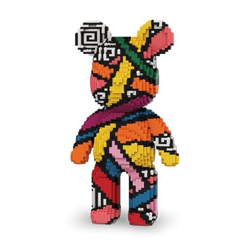 PLAYNENO Bear Micro Mini Building Block Sets for Adults, No Compatible with Lego, Building Toys for Home & Office Decor, MOC 3D Creative Model Gifts for Christmas