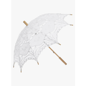 Lace Parasol Umbrella Vintage Wedding Bridal Lace Umbrella for Decoration Photo Tea Party 32 Inch Adult Size