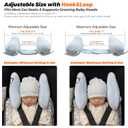 Adjustable Baby Head Neck Support Pillow,Baby Travel Pillow Cushion for Car Seat,Stroller Headrest Pillow for Infants,Head and Neck Support Pillow for Pushchair,Blue