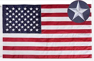 Bradford American Flag 2x4 ft Outdoor Embroidered US USA Flags Double Sided Heavy Duty, American Flag with 2 Brass Grommets Outsides Insides Decoration 4th of July