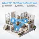 WiFi 7 Extender Signal Booster for Home | Internet Extender WiFi Booster Covers up to 10,000 Sq.Ft | High Speed WiFi Repeater with Ethernet Port | Supports MLO, 8K Streaming & Gaming | Easy Setup