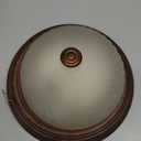 11 in. 2-Light Oil-Rubbed Bronze Flush Mount with Frosted Swirl Glass Shade