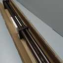 72-144 Inches Curtain Rods for Window, Vimayta 1 Inch Diameter Drapery Rod with Resin Finials, Ideal Adjustable Heavy Duty Single Curtains Rod for Bedroom, Living Room Decoration, Matte Brown