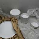  Dinnerware Sets for 4, 12 Pieces Ceramic Plates and Bowls Set