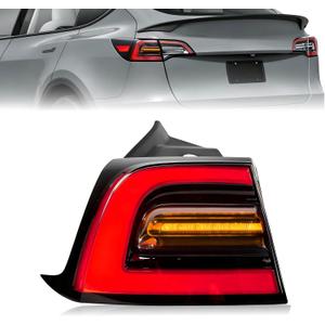 4-PIN Left LED Tail Light Assembly Fit For Tesla Model Y 2021 2022 2023 24 | For 1502086-00-D,Driver side,Rear Brake Outer Tail Lamp