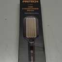 PRITECH Hair Straightening Brush Ionic 250-450°F Fasting Heating Anti-Scald & Auto-Off, Wide Plates Flat Iron Comb Teeth Dual-Voltage Straightener Hot Brush Ionizer Anti-Frizz (Black)