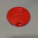 X AUTOHAUX 4L3Z-99405A26-EAA Fuel Tank Cover Door Fuel Tank Cover Replacement Accessories for Ford F-150 2004-2008 for Lincoln Mark LT 2006-2008 Red