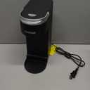 CHULUX Slim Single Serve Coffee Maker for K Cup, Mini Travel One Cup Coffee Machine for Home, Desk, Kitchen and Bedroom, Fits Travel Mug, Black