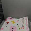 Baby Play Mat for Floor, 50'' x 50'' Thicken Foam Soft Padded Mat for Baby, Playpen Mat for Toddlers Infant Kids, Machine Washable, Non-Slip Bottom Safe for Crawling (Flower)