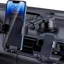 Phone Holders for Your Car [Military Grade Suction Ultra Strong Base] Cell Phone Car Holder 3 in 1 Dashboard/Windshield/Air Vent Hands-Free for iPhone Android