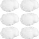 Jetec 6 Pieces Artificial Cloud Props Imitation 3D Cloud Shape Hanging Decorations Room DIY Decorative Hanging Ornament for Wedding Party Stage Show Decor (Large Size)