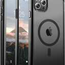 Magnetic for iPhone 11 Pro Max Case, [Compatible with MagSafe][Military Grade Drop Protection][Heavy Duty Protection][Non-Slip][Shockproof] 2-Layer Durable Bumper Phone Case 6.5''-Black