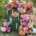 Dusty Pink Balloon Garland Boho Balloons Pastel Balloon Arch Kit Latex Thick 18/12/5in Blue Brown White Sand Balloon Set For Bridal Shower Girl Birthday Baby Shower Bachelorette Party Decorations