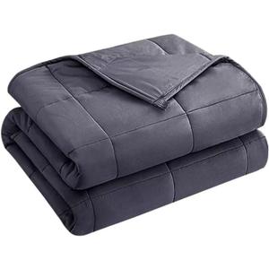 25 lbs weighted blanket Queen Size for Adults (60x 80, Grey) Cooling Heavy Blanket for Sleeping Perfect for 240-260 lbs, Winter Thick Breathable Blanket with Premium Glass Bead, Machine Washable