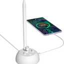 Charger Stand for Apple Pencil Charging Stand Compatible with iPad Pencil 1st Generation Adapter iPad Pen iPencil Charging Dock Station with led Charging Indicator&Pencil Tips Cap Holder&USB Port