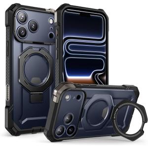 SUPCASE for iPhone 17 Pro Case with Kickstand (Unicorn Beetle Grip), [Camera Control Cover] [Compatible with MagSafe] [Military-Grade Drop Protection] Heavy Duty Magnetic Phone Case, Black