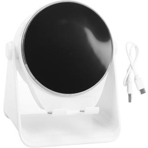 Fockety Wireless Induction Speaker, 5.3 Speaker with Magnetic Charging and 300 Rotatable Base, RGB Mood Light for Tablets, Home Office Travel Gifts (White)