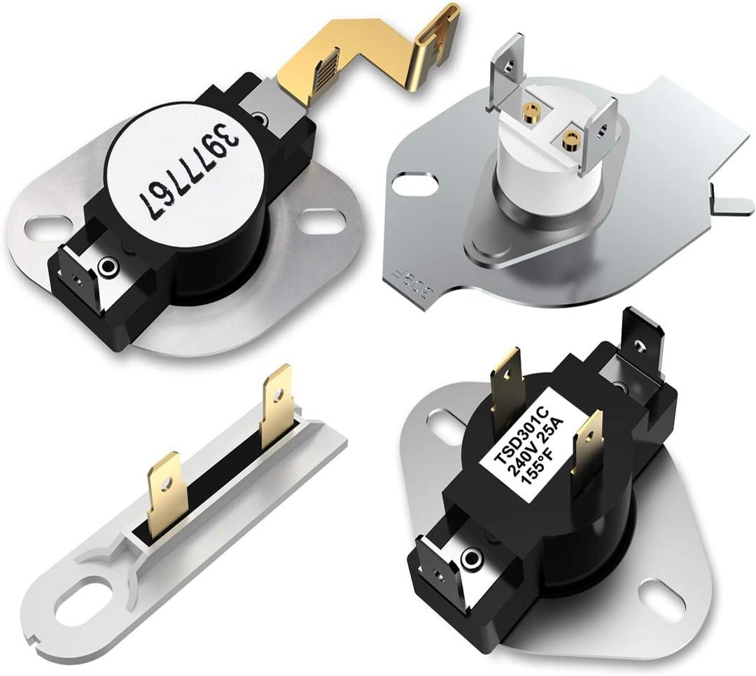 Kenmore Elite 110 70 80 Series Dryer Thermal Fuse & High-Limit Thermostat Kit, Compatible with Maytag & Whirlpool Electric & Gas Dryers