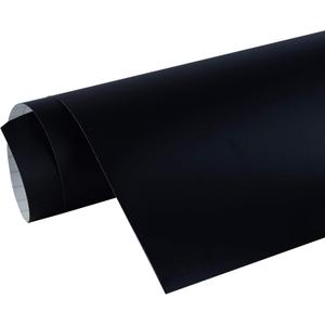 Picniva Matte Black Repositionable Adhesive-Backed Vinyl for Craft Cutters 24'' X 10 Ft