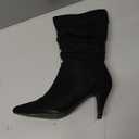 DREAM PAIRS Women's High Heel Mid Calf Boots Slouchy Pointed Toe Fall Boots (10, Black/K)