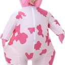 Arokibui Inflatable Cow Costume Blow up Costume for Cosplay Party Festival Halloween Parade Carnival Suit Jumpsuit