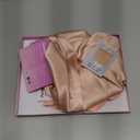 Umisleep Silk Bonnet, Soft Hair Bonnet for Sleeping, Real Mulberry Silk Lining, Bonnets for Women Hair Care, Double Layer Hair Cap with Tie, Large Silk Hair Wrap for Curly Long Hair, Blush Pink