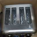 Cuisinart 4 Slice Compact Stainless Steel Toaster with Extra-Wide Slots for Bread, French Toast, Bagels & Pastries, Defrost & Reheat Functions, CPT-180P1, Brushed Stainless, Removable Crumb Tray