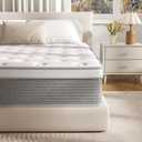 12 Inch Twin XL Hybrid Mattress, Gel Memory Foam & Pocket Coils