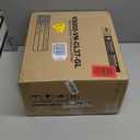 GREENSTELL Small Vanity Stool Chair with Storage and Folding Back, 13.4" x 15" x 30" Square Faux Fur Soft Ottoman, 4 Metal Legs with Anti-Slip Feet, Furry Padded Seat for Makeup, Bedroom, Camel